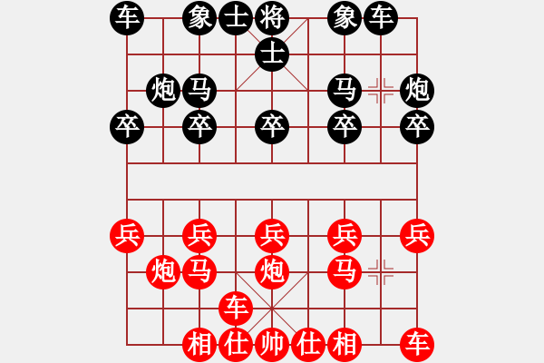 象棋棋譜圖片：20150102 2201 北極星（紅）-華工隊(duì)雨藝（黑） - 步數(shù)：10 