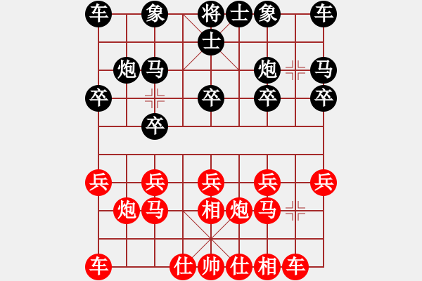 象棋棋谱图片：河北 刘钰 和 河北 张婷婷 - 步数：10 