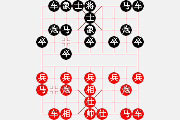 象棋棋譜圖片：老羅(9段)-和-湘鋼周益民(6段) - 步數(shù)：10 