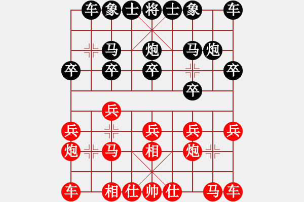 象棋棋譜圖片：遼南一霸(4段)-負(fù)-藍(lán)調(diào)天地(8段) - 步數(shù)：10 