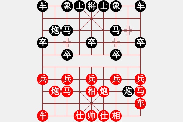 象棋棋譜圖片：州0618紅勝葬心【起馬局】 - 步數：10 