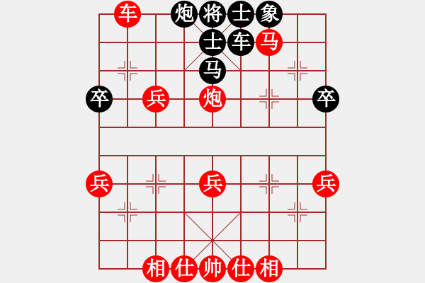 象棋棋譜圖片：鐵五局黃明昌（勝)鄭州鐵路局駐陜西辦事處張景春 - 步數(shù)：50 