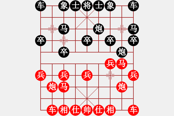 象棋棋譜圖片：天涯棋王1VS大師群樺(2013-10-17) - 步數(shù)：10 