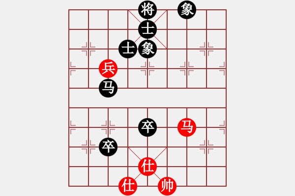 象棋棋譜圖片：鐵麒麟（先負(fù)）砍棋門吹牛的 - 步數(shù)：100 