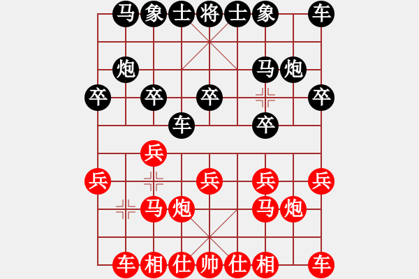 象棋棋谱图片：蒋川 先和 程鸣 - 步数：10 