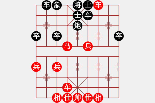 象棋棋譜圖片：2023.9.30.10初級(jí)場先負(fù)屈頭七路馬過河車對(duì)平炮兌車 - 步數(shù)：50 