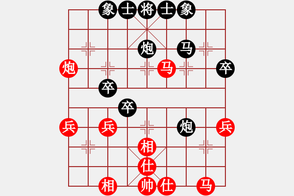 象棋棋譜圖片：神龍se[903676534] -VS- 百思不得棋解[1076002090] - 步數(shù)：40 