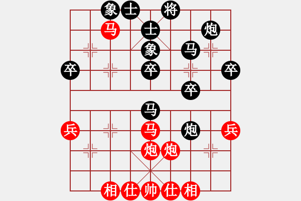 象棋棋譜圖片：熱血盟●溫柔一刀[紅] -VS- 熱血★生軍[黑] - 步數(shù)：40 