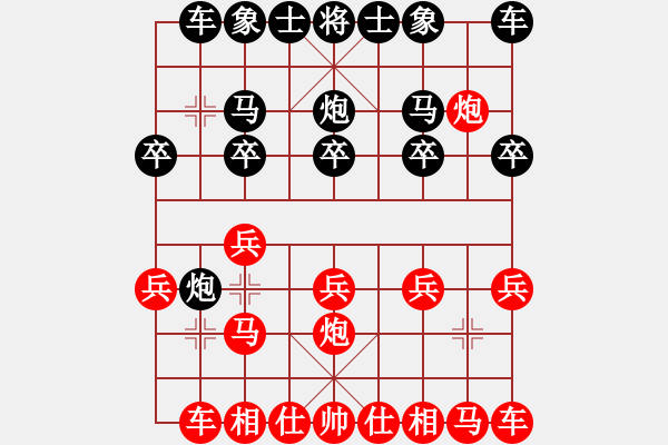 象棋棋谱图片：谢业枧 先胜 米跃进 - 步数：10 