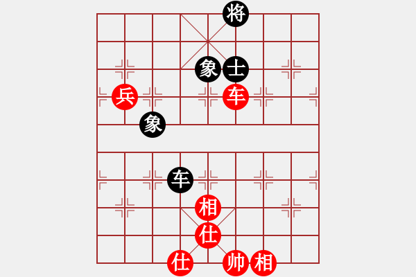 象棋棋譜圖片：抖音 許仙評測，車雙兵對車士象全，例和殘局如何破門 - 步數(shù)：20 