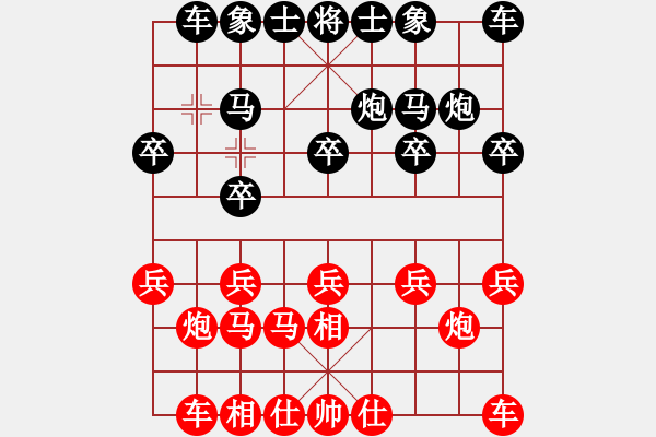 象棋棋譜圖片：中華男兒(9段)-負-藍點客人(5段) - 步數(shù)：10 