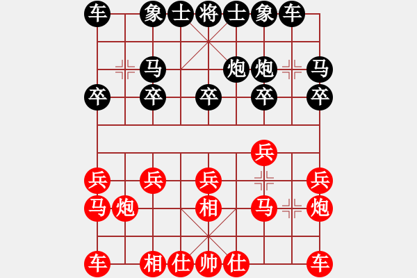 象棋棋譜圖片：學(xué)棋學(xué)棋(2級)-負-山雞(7級) - 步數(shù)：10 