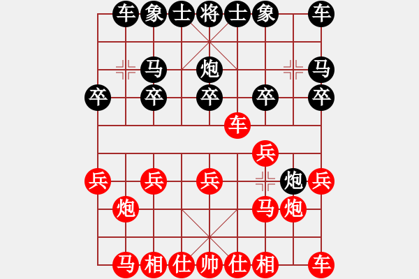 象棋棋譜圖片：Z后明10車二進七炮七平三 - 步數(shù)：10 