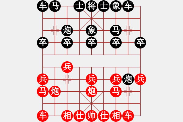 象棋棋譜圖片：2006年迪瀾杯弈天聯(lián)賽第三輪：千島棋社戊(5r)-勝-哥布拉(6級(jí)) - 步數(shù)：10 