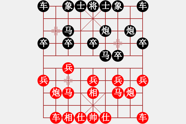 象棋棋譜圖片：江心枯草[紅] -VS- 熱血盟★和仔[黑] - 步數(shù)：10 