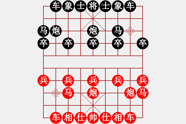 象棋棋譜圖片：HaHa[黑] -VS- 追夢(mèng)[紅] - 步數(shù)：10 