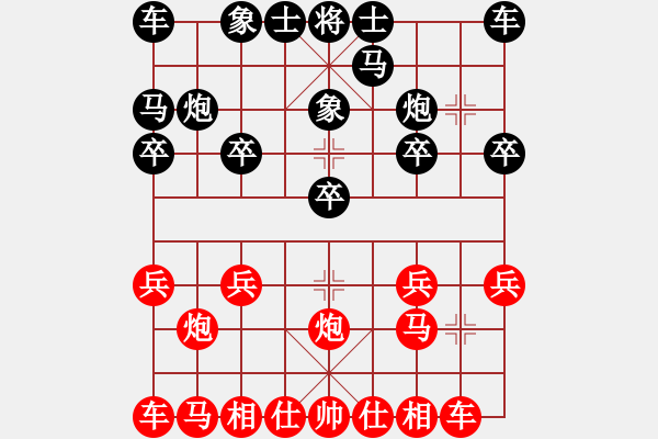 象棋棋譜圖片：王思琪[825168859] -VS- 瀟灑哥[1134767561] - 步數(shù)：10 