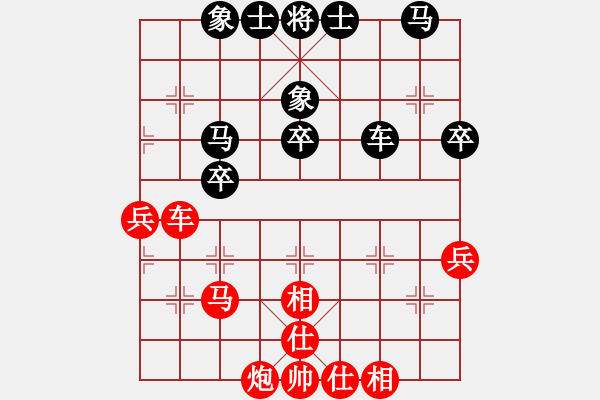 象棋棋譜圖片：2006年弈天外圍賽第一輪：黃埔司令(5r)-勝-霹靂貓(8段) - 步數(shù)：40 