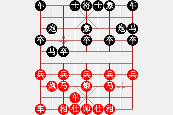 象棋棋譜圖片：橫才俊儒[292832991] -VS- 天地人和[1016135322] - 步數(shù)：10 