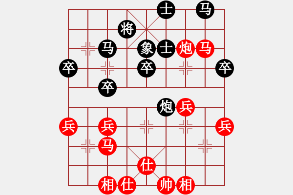 象棋棋譜圖片：‰●適情雅趣[紅] -VS- 象棋網(wǎng)友加我[黑] - 步數(shù)：40 