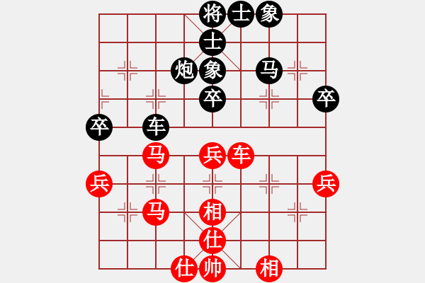 象棋棋譜圖片：第04輪 第14臺(tái) 忻州市 李乃軍 先和 清徐隊(duì) 楊根計(jì) - 步數(shù)：50 