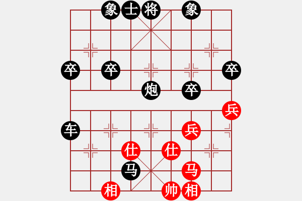 象棋棋譜圖片：《學(xué)習(xí)大師后手》中炮橫車正馬進中卒破過宮炮右炮巡河左車巡河(互相打車) - 步數(shù)：60 