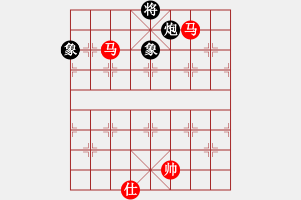 象棋棋譜圖片：馬兵殘局　第41局：雙馬仕和炮雙象 - 步數(shù)：60 