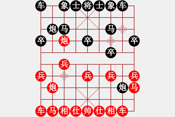 象棋棋譜圖片：喜耕田(6段)-勝-糊涂棋仙(5段) - 步數(shù)：10 