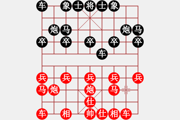 象棋棋谱图片：小冠军陶(2级)-胜-songxin(7级) - 步数：10 