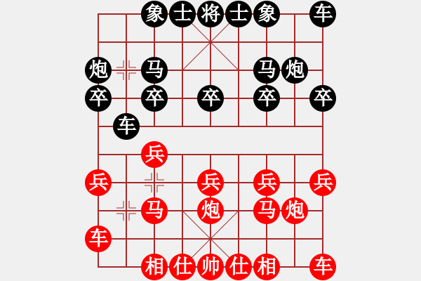 象棋棋譜圖片：異域絕塵(1段)-負(fù)-蜀竹棋靈兒(1段) - 步數(shù)：10 