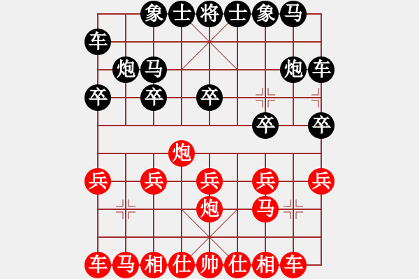 象棋棋譜圖片：夢卒(3段)-勝-樅陽老溫(2段)中炮對鴛鴦炮 - 步數(shù)：10 