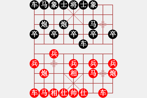 象棋棋譜圖片：王浩楠 先和 茹一淳 - 步數(shù)：10 