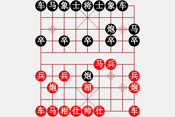 象棋棋譜圖片：從頭再來(lái) 先負(fù) 我 - 步數(shù)：10 