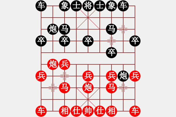 象棋棋譜圖片：周司令[921247153] -VS- 山 雞[759122344] - 步數(shù)：10 