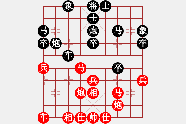 象棋棋譜圖片：浙江民泰銀行 趙鑫鑫 和 杭州環(huán)境集團(tuán) 陸偉韜 - 步數(shù)：30 