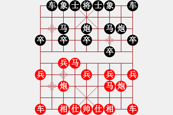 象棋棋谱图片：李建林[9-1] 先和 李少华[9-1] - 步数：10 