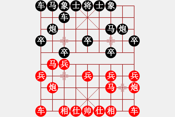 象棋棋譜圖片：只愛萵苣[紅] -VS- gaoyucheng1[黑] - 步數(shù)：10 