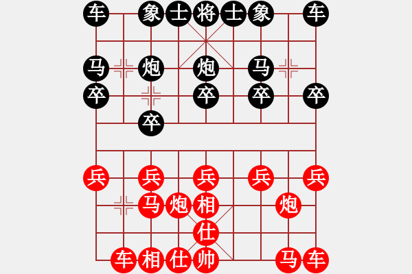 象棋棋譜圖片：yaoo(9星)-負(fù)-一庫(kù)走到底(9星) - 步數(shù)：10 