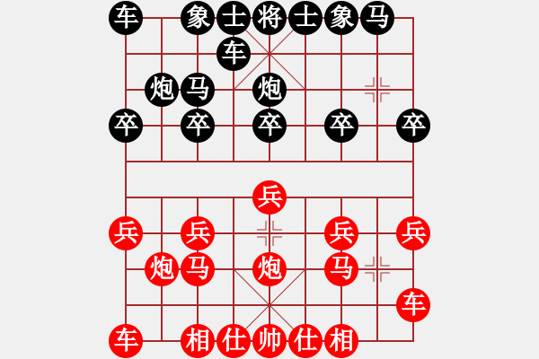 象棋棋譜圖片：《利矛堅(jiān)盾，大力較量！》鄞州毛七耳【先負(fù)】余姚戚文卿(2015-5-8弈于大師網(wǎng)高級(jí)棋室) - 步數(shù)：10 