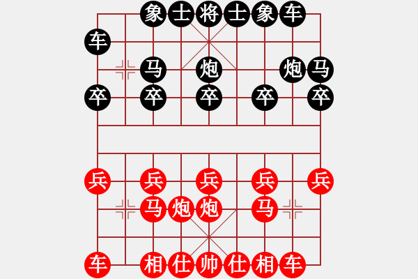 象棋棋譜圖片：手談[1980260522] -VS- 雷欣笛[842706128] - 步數(shù)：10 