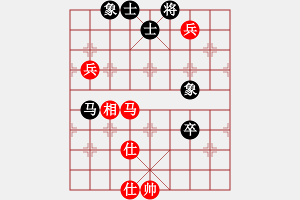 象棋棋谱图片：女子组 8-2 广东 何含露 红先和 浙江 王朵朵 - 步数：100 