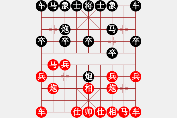 象棋棋譜圖片：顏林 先和 張志剛 - 步數(shù)：10 