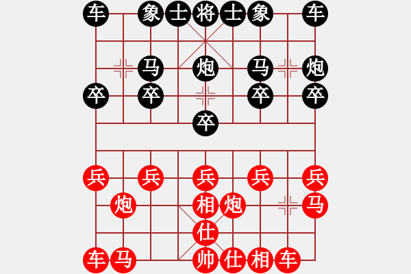 象棋棋譜圖片：一葉zhi秋[黑] -VS- 風(fēng)信天空[紅] - 步數(shù)：10 