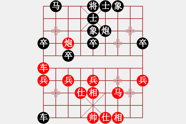 象棋棋譜圖片：期感衣搬(3段)-勝-菜鳥先飛(9段) - 步數(shù)：40 