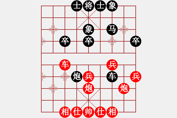 象棋棋譜圖片：yuyinjiang(9星)-和-超級黨曉陽(9星)邊馬 - 步數(shù)：40 