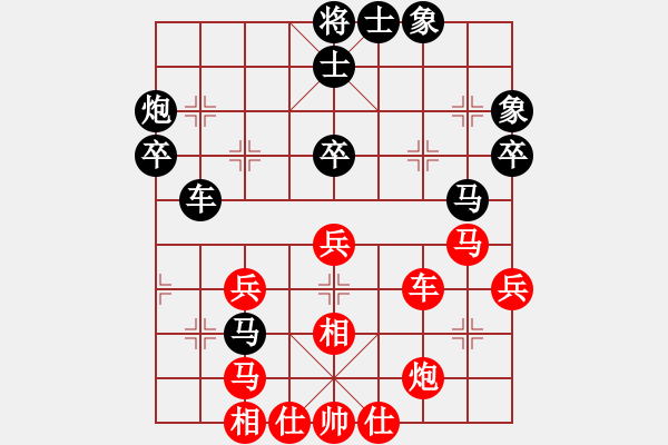 象棋棋譜圖片：緣份社大頭(7段)-負(fù)-天羽慕容梅(月將) - 步數(shù)：40 