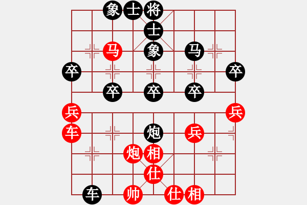 象棋棋譜圖片：贏洲棋迷(2段)-負(fù)-哈密瓜節(jié)(2段) - 步數(shù)：40 