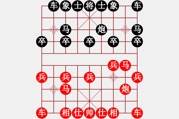 象棋棋譜圖片：盜用賬戶[紅] -VS- gbn26108033[黑] - 步數(shù)：10 