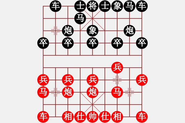 象棋棋譜圖片：1878局 A06-兵底炮局-旋風(fēng)引擎23層(2842) 先勝 甘寧(1400) - 步數(shù)：10 