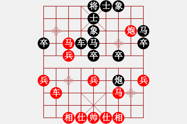 象棋棋譜圖片：高娃(天罡)-勝-鳳鳴神州(2星)中炮過河車七路馬盤河對(duì)屏風(fēng)馬車8進(jìn)5再進(jìn)3 - 步數(shù)：40 